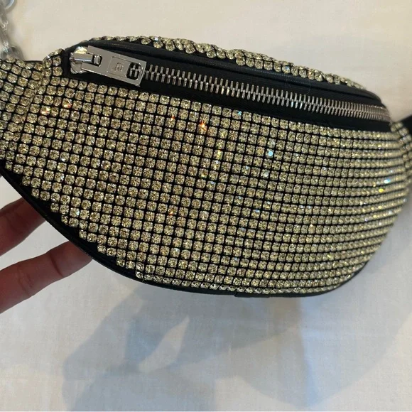 Alexander Wang Attica Rhinestone Soft Mini Belt bag/Fanny Pack - Picture 2 of 8